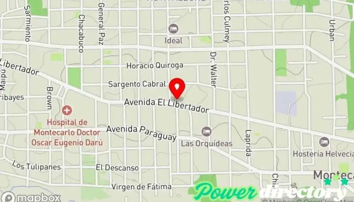 mapa de Banco de la Nación Argentina Banco, Cajeros automáticos en Montecarlo