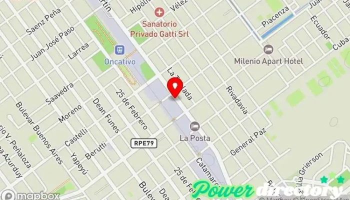 mapa de Banco de la Nación Argentina Banco en Oncativo