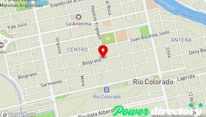 mapa de Banco de la Nación Argentina Banco en Río Colorado
