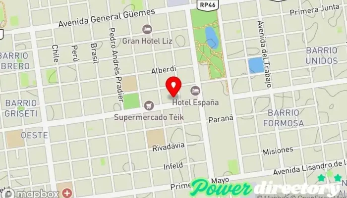 mapa de Banco de la Nación Argentina Banco en Tres Isletas