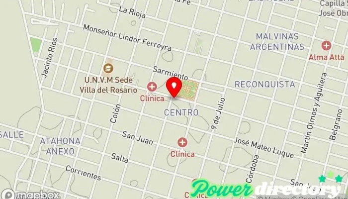 mapa de Banco de la Nación Argentina Banco en Villa del Rosario