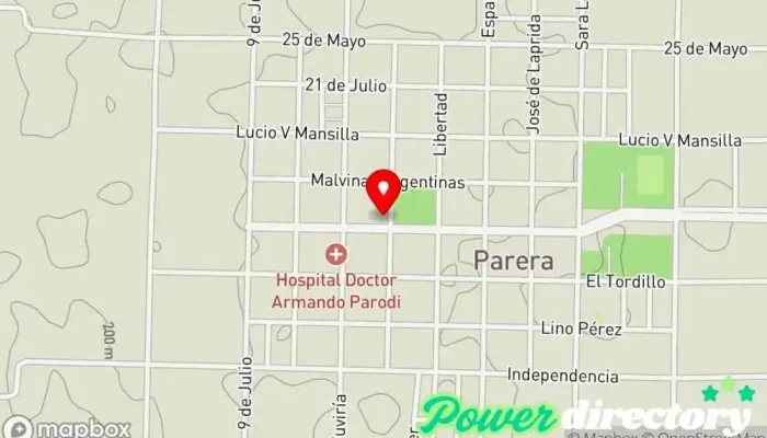 mapa de Banco De La Pampa Cajeros automáticos en Parera