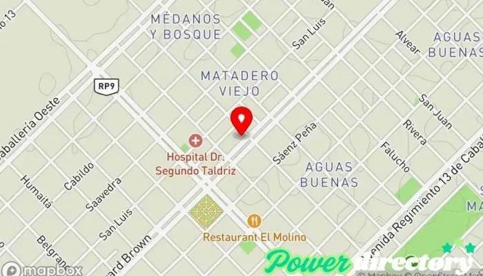 mapa de Banco de la Pampa Toay Banco, Bancos y finanzas en Toay