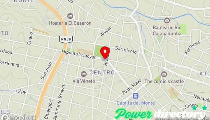 mapa de Banco de la Provincia de Córdoba Banco en Capilla del Monte