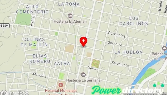 mapa de Banco de la Provincia de Córdoba Banco en Cosquín