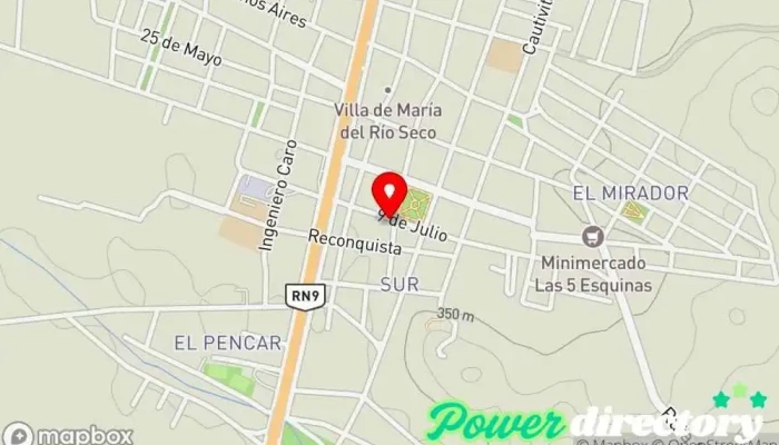 mapa de Banco de la Provincia de Córdoba Banco en Villa de María