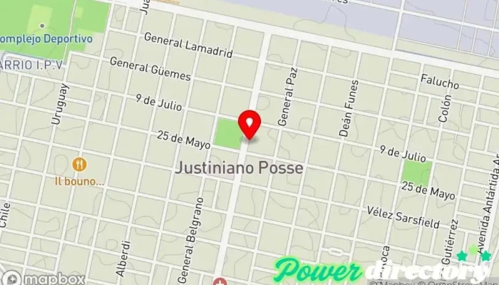 mapa de Banco de la Provincia de Córdoba Bancos y finanzas en Justiniano Posse