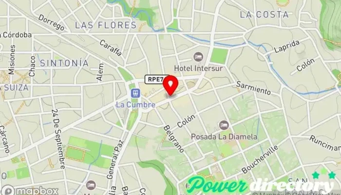 mapa de Banco de la Provincia de Cordoba Banco en La Cumbre