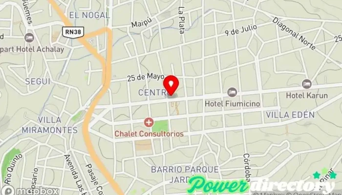 mapa de Banco de la Provincia de Córdoba Banco en La Falda