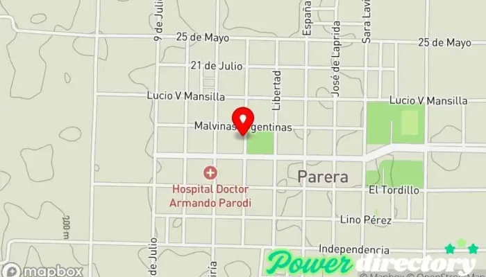 mapa de Banco De Banco en Parera