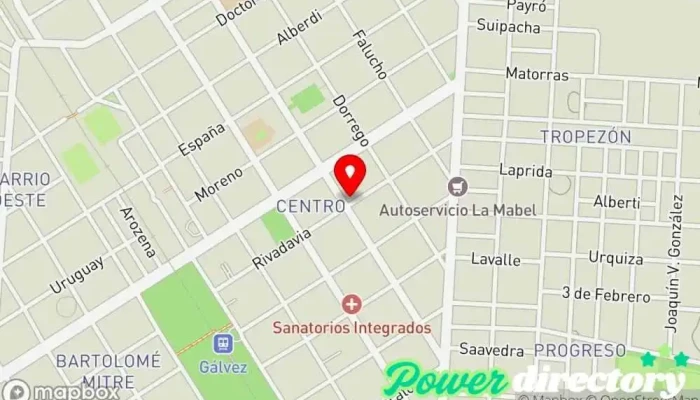 mapa de Banco de Santa Fe Banco en Gálvez