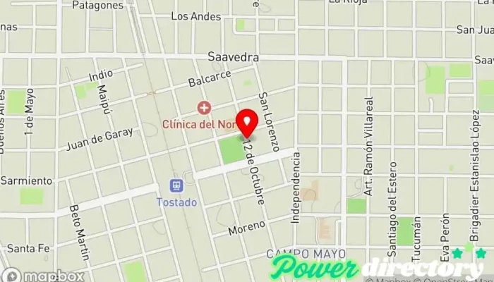 mapa de Banco de Santa Fe Banco en Tostado