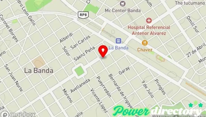 mapa de Banco de Santiago del Estero SA Banco en La Banda