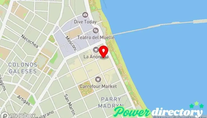 mapa de Banco del Chubut Banco en Puerto Madryn
