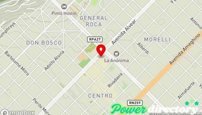 mapa de Banco del Chubut Banco en Esquel