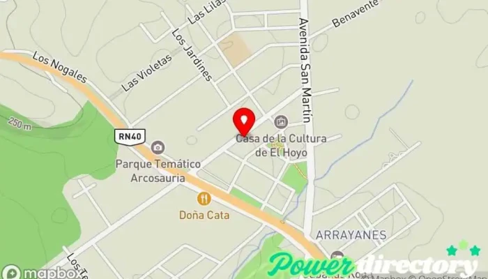 mapa de Banco del Chubut Banco, Cajeros automáticos en El Hoyo