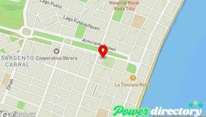 mapa de Banco del Chubut Banco, Cajeros automáticos en Rada Tilly