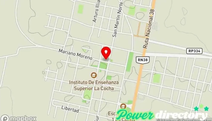 mapa de Banco del Tucumán Banco en La Cocha