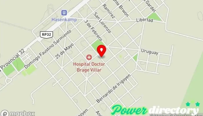 mapa de Banco Entre Ríos Banco en Hasenkamp