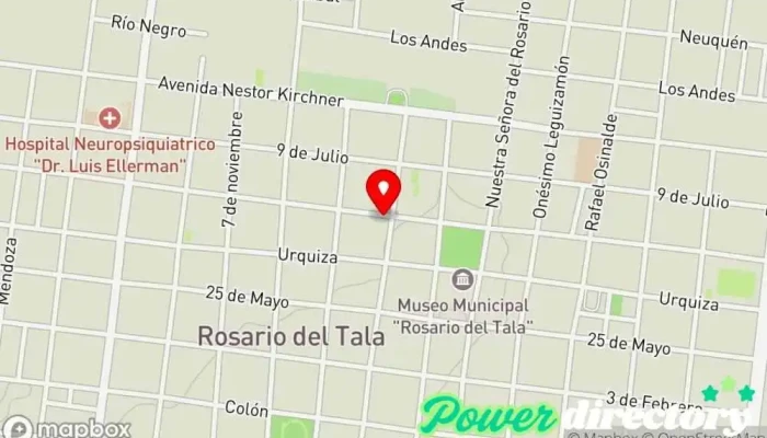 mapa de Banco Entre Ríos Banco en Rosario del Tala