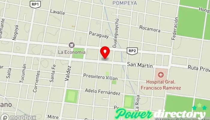mapa de Banco Entre Ríos Banco en San Jose de Feliciano