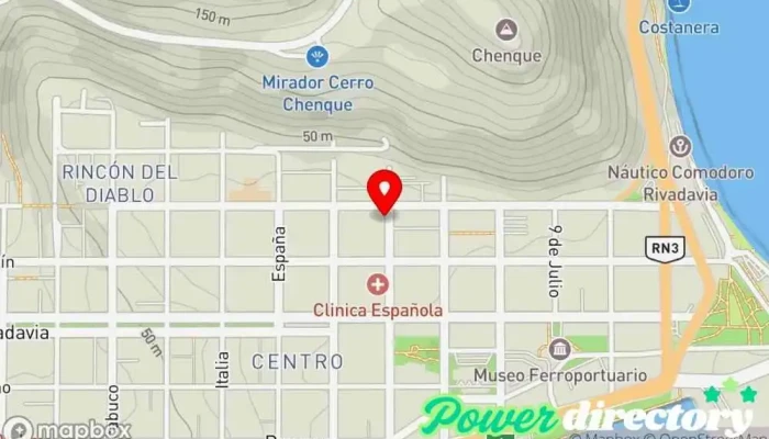 mapa de Banco Finansur Banco en Comodoro Rivadavia