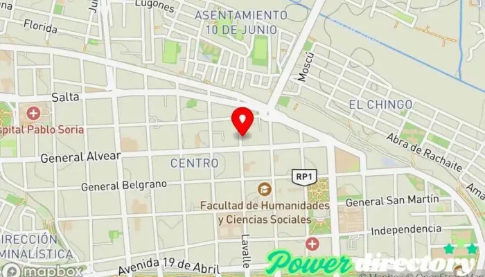 mapa de Banco Galicia - Sucursal Jujuy Banco en San Salvador de Jujuy