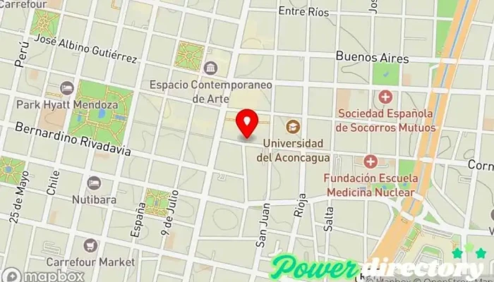 mapa de Banco Hipotecario Banco en Mendoza