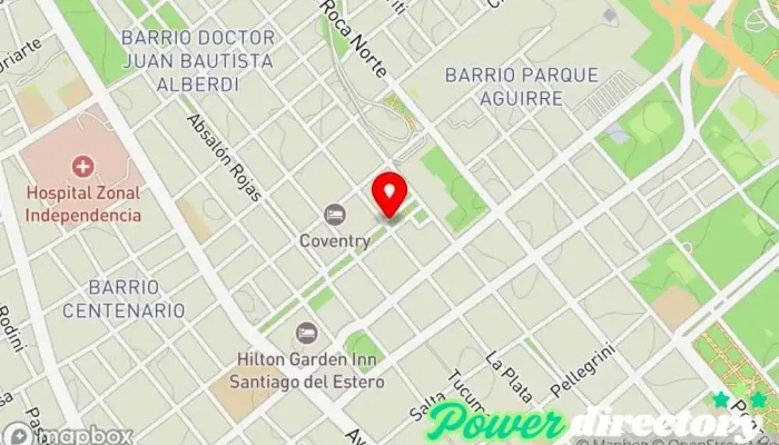 mapa de Banco Municipal Banco en Santiago del Estero