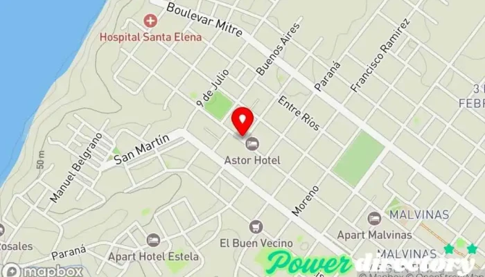 mapa de Banco Nuevo Bersa Santa Elena Banco en Santa Elena