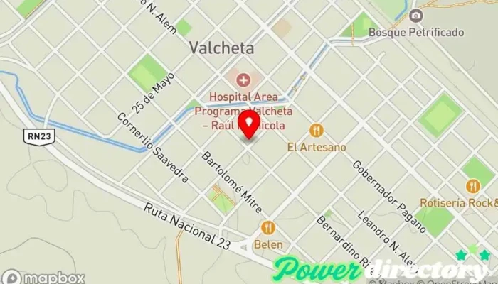 mapa de Banco Patagonia Cajero Municipalidad de Valcheta Cajeros automáticos en Valcheta