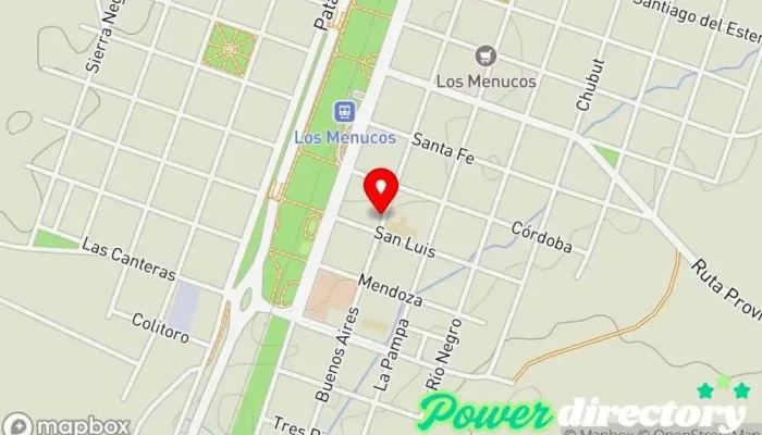 mapa de Banco Patagonia sucursal Los Menucos Banco en Buenos Aires