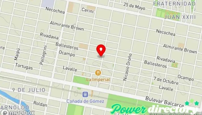 mapa de Banco Santa Fé Banco en Cañada de Gomez