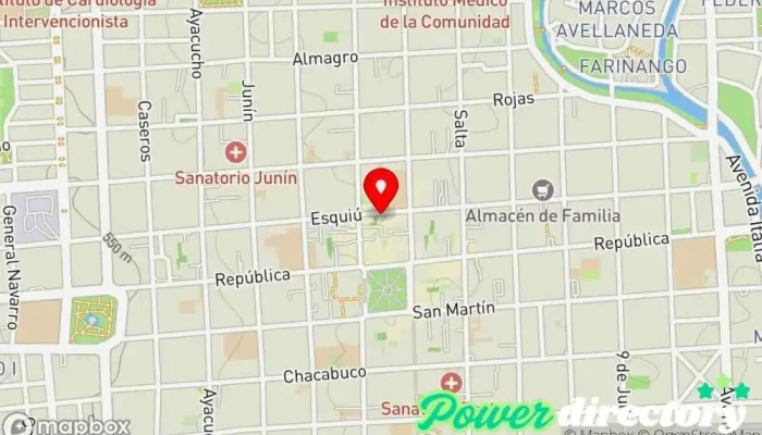 mapa de Banco Santiago del Estero - Sucursal Catamarca Banco en San Fernando del Valle de Catamarca