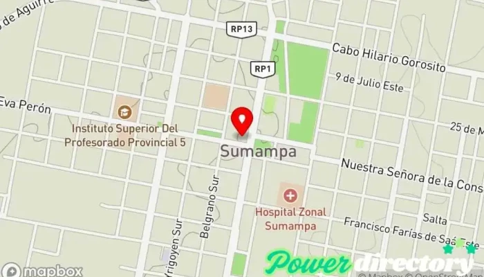 mapa de Banco Santiago del Estero - Sucursal Sumampa Banco en Sumampa