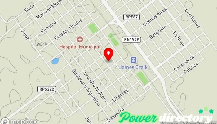 mapa de Bancor Banco en James Craik