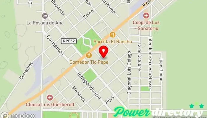 mapa de Bancor Banco, Cajeros automáticos en Pozo del Molle