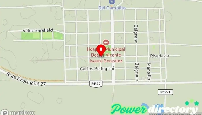 mapa de Bancor Sucursal Del Campillo, Cba Banco, Cajeros automáticos en Del Campillo
