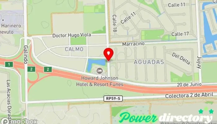 mapa de Barrio Privado Aguadas Urbanización en Funes