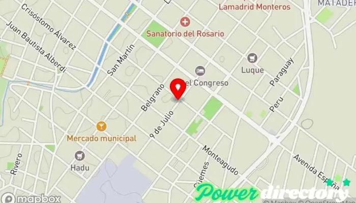 mapa de Baumann Pan & Café Panadería en Monteros