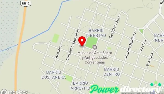 mapa de Bazar Repostero Panadería en San Roque