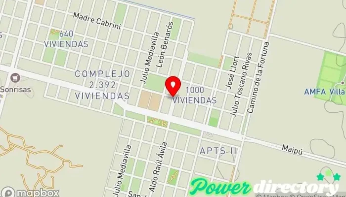 mapa de Blanquita Panaderia - Pastelería Panadería en Villa Mercedes