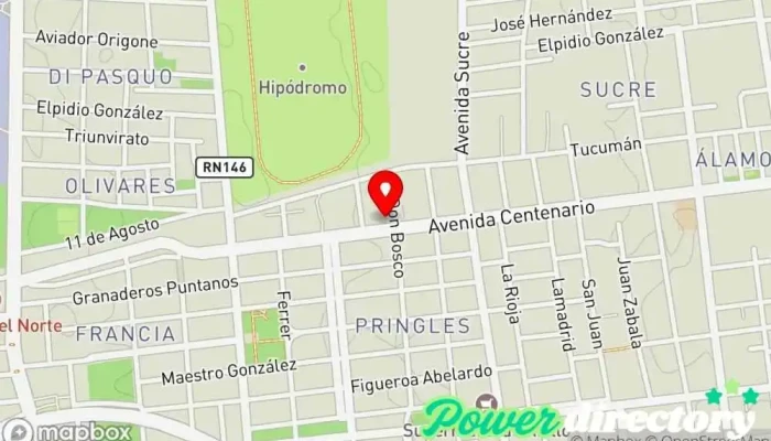 mapa de Blue fisioterapia Kinesiólogo en San Luis