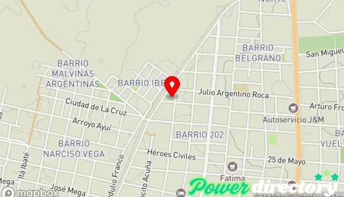 mapa de Bollos calentitos ,pastelitos, cosas dulces lo de vane Tienda de alimentación en Gdor. Virasoro