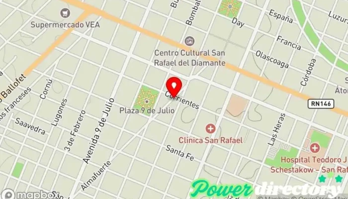 mapa de Bruto Panadería Panadería en San Rafael