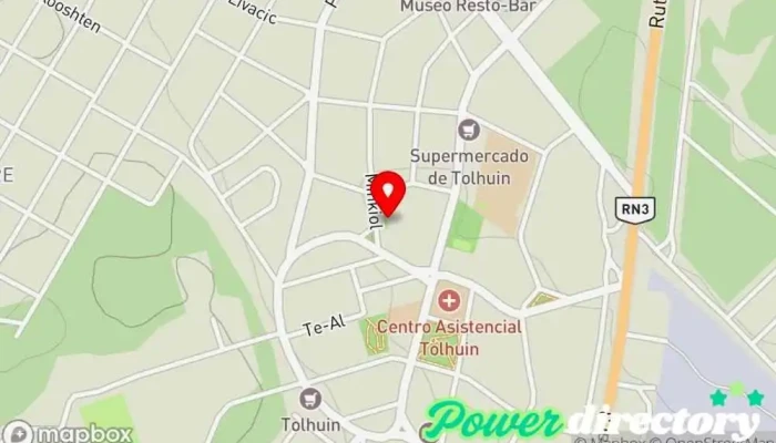 mapa de BTF Banco, Cajeros automáticos en Tolhuin