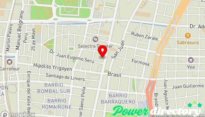 mapa de Buró Group - Equifax Veraz Cuyo y Patagonia Agencia de informes crediticios, Consultora financiera en Mendoza