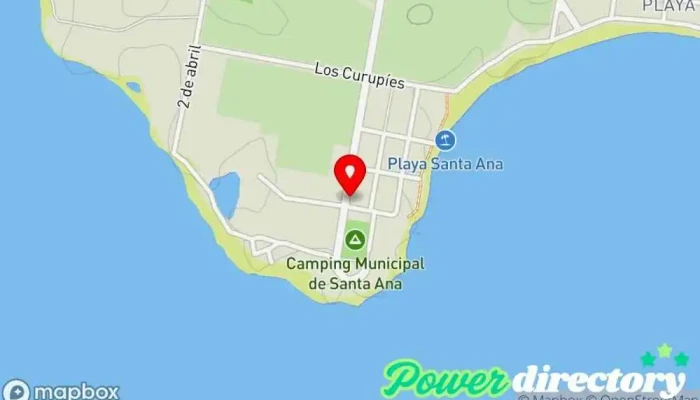 mapa de Cabañas Bahia de Santa Ana Agencia de alquiler de cabañas, Restaurante, Apartamento turístico en Santa Ana