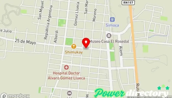 mapa de Cafeteria & Panadería La 25 Panadería en Simoca