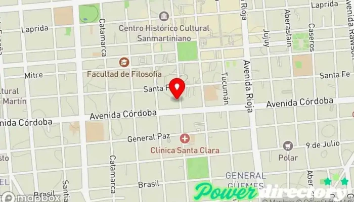 mapa de Caja de Acción Social (C.A.S.) Oficina de gobierno local en J5402GUI